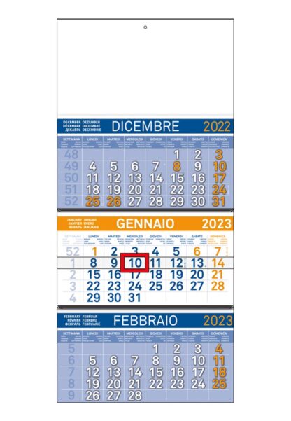 Calendario trittico per aziende personalizzato 811