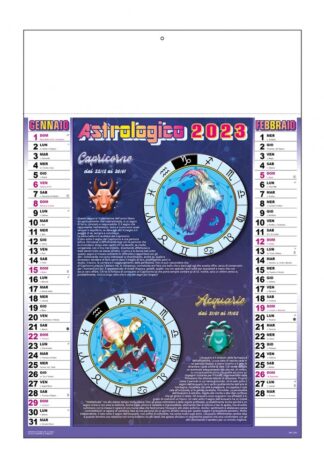 Calendario illustrato astrologico 2023