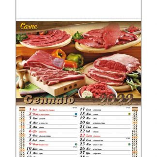 Calendario illustrato carne
