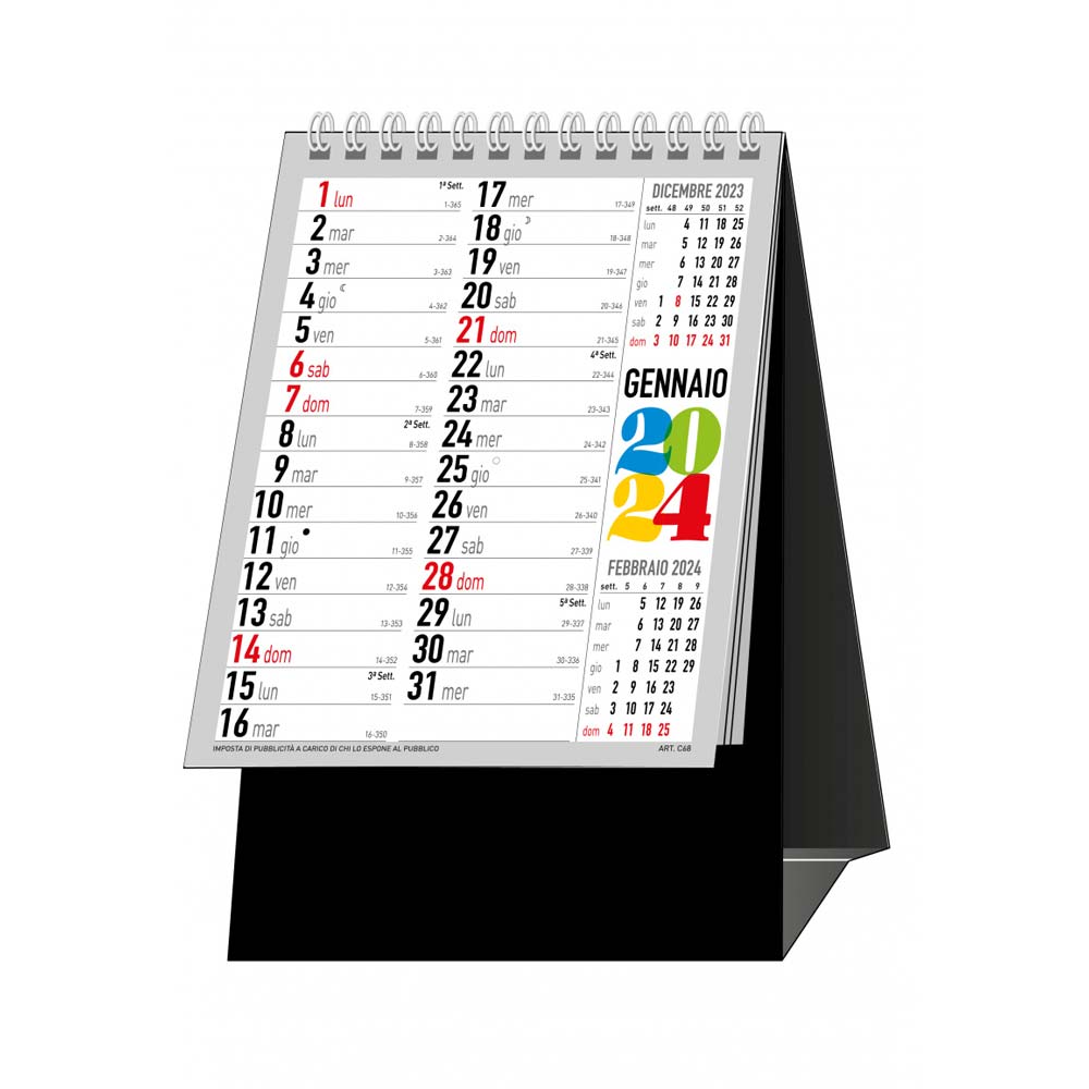 Stampa calendari da tavolo 2024 personalizzati