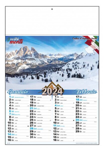 Calendario Monti 2024 D3590