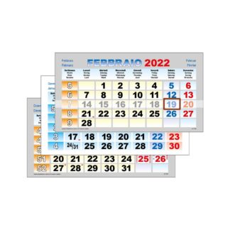 Mensili per calendario trittico C3405