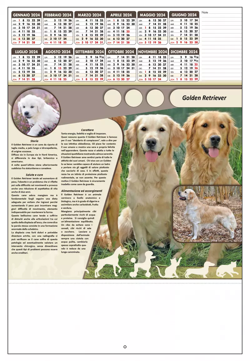 Calendario Cani e Gatti 2024 