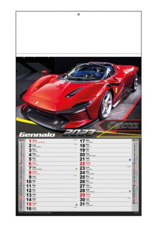 Calendario illustrato auto sportive 2023