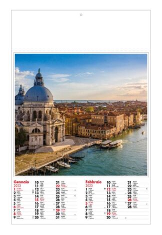 calendario illustrato città d'Italia