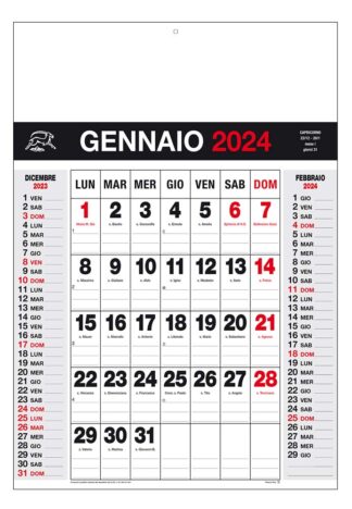 Calendario olandese personalizzato o neutro 2024