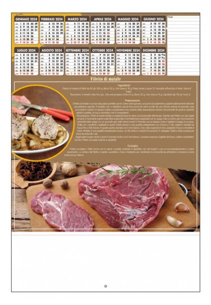 Calendario illustrato carne 2024 D6590