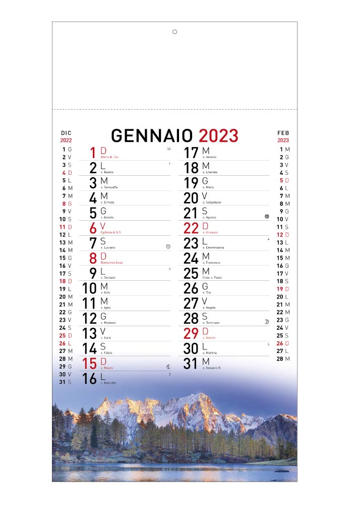 Calendario illustrato Paesaggi