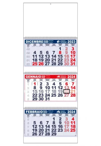 Calendario trittico aziendale 2024 C3651A