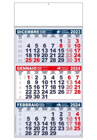 Calendario trittico economico 2024 C3691A
