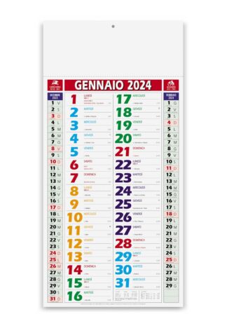 Calendario olandese multicolor 2024 PA658