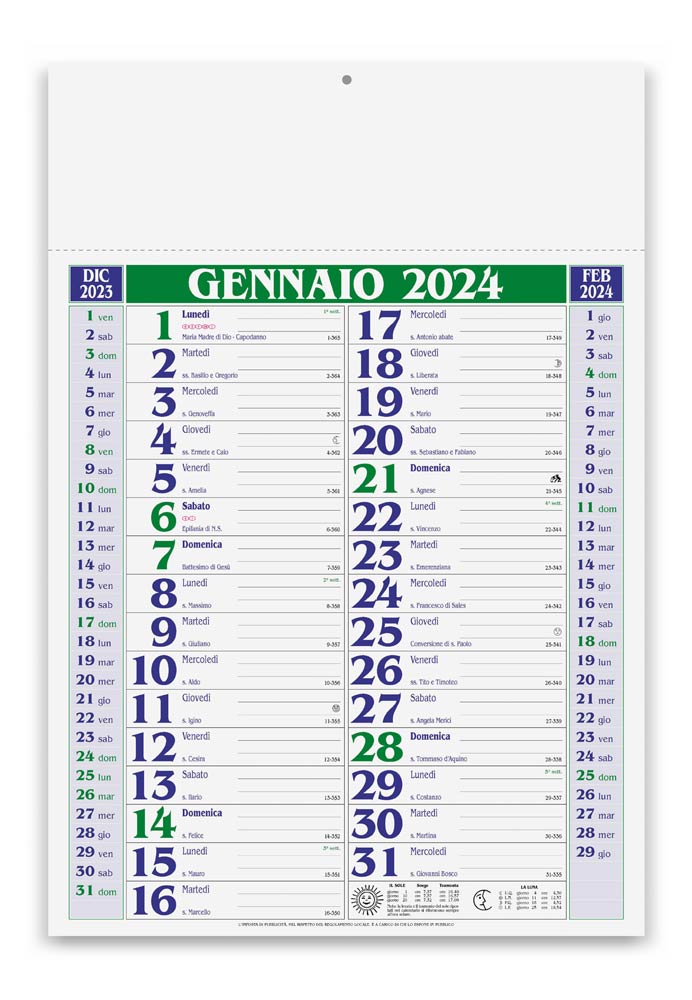 Calendario olandese personalizzato 2024 PA650VE