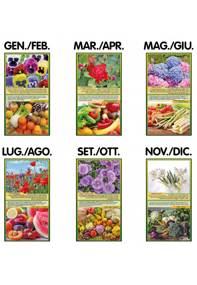 Calendario illustrato orto e giardini 2024 D6290