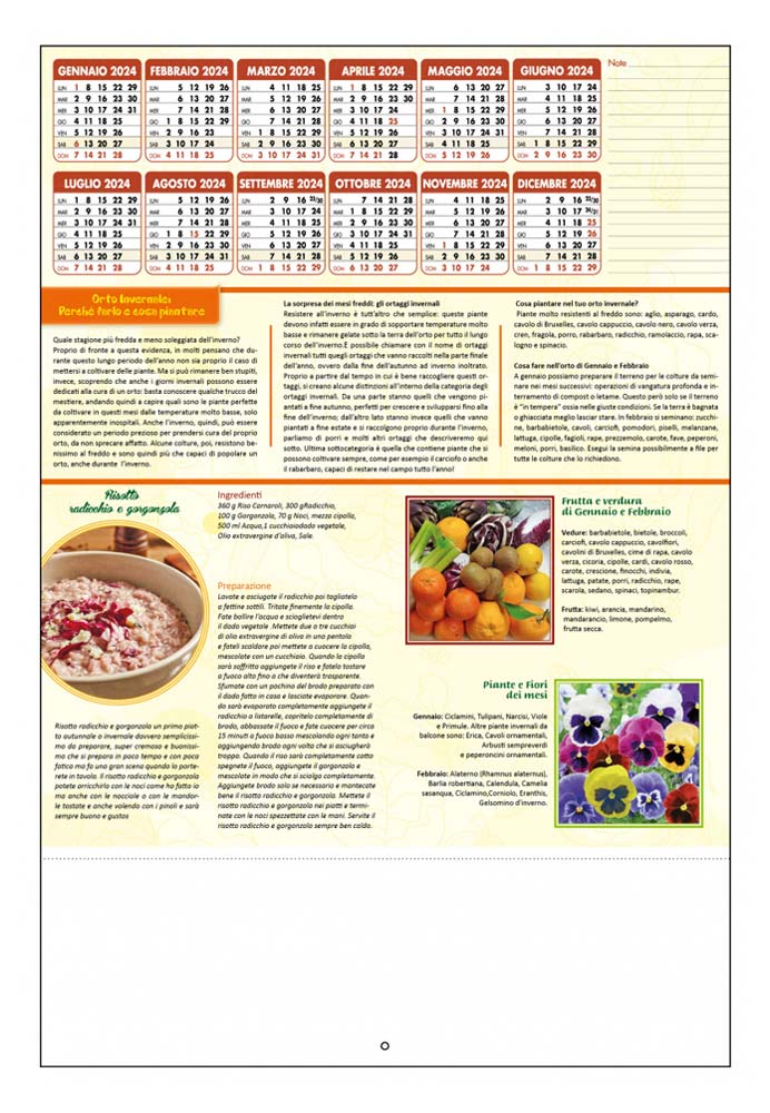 Calendario orto e giardino 2024 D6290